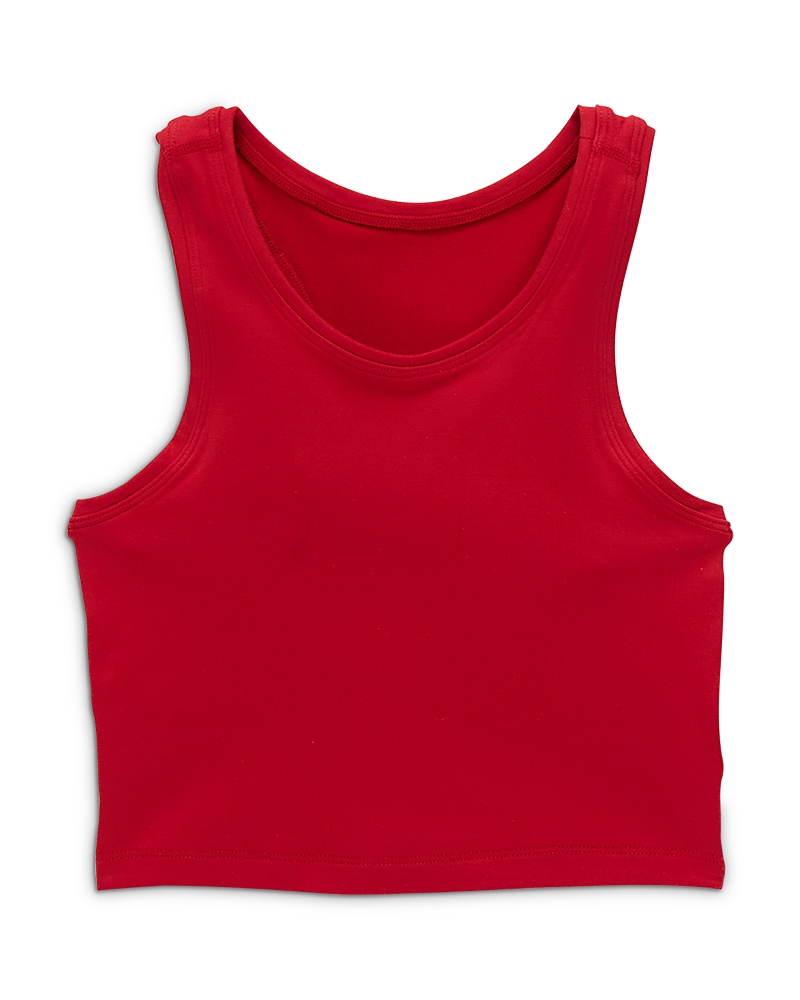 Terez Girls' Fitted Racerback Cropped Top - Little Kid, Big Kid