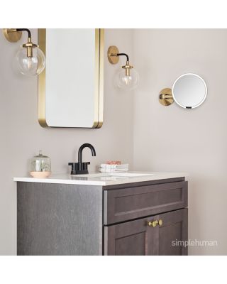 Wall Mount Brushed Sensor Mirror