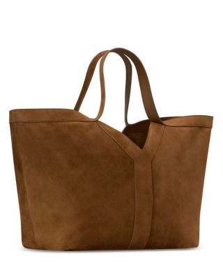 Y Tote Bag in Suede