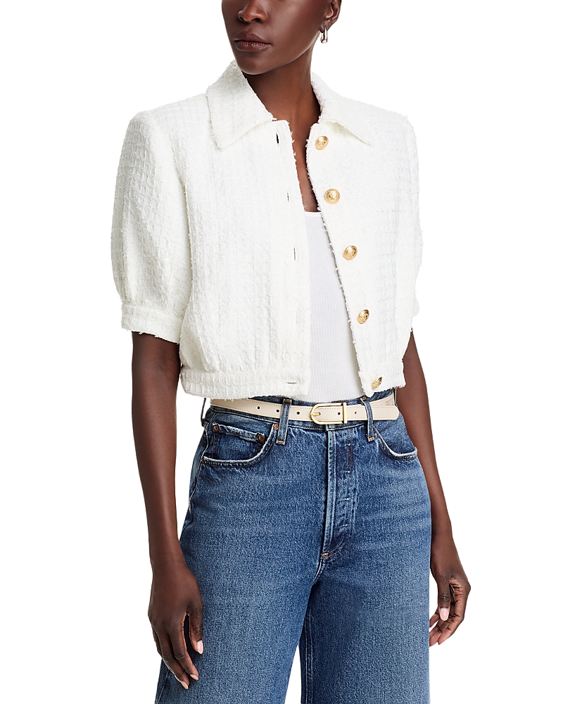 L AGENCE L'AGENCE COVE SHORT SLEEVE CROP JACKET