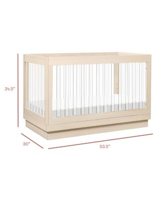 Harlow Acrylic 3-in-1 Convertible Crib