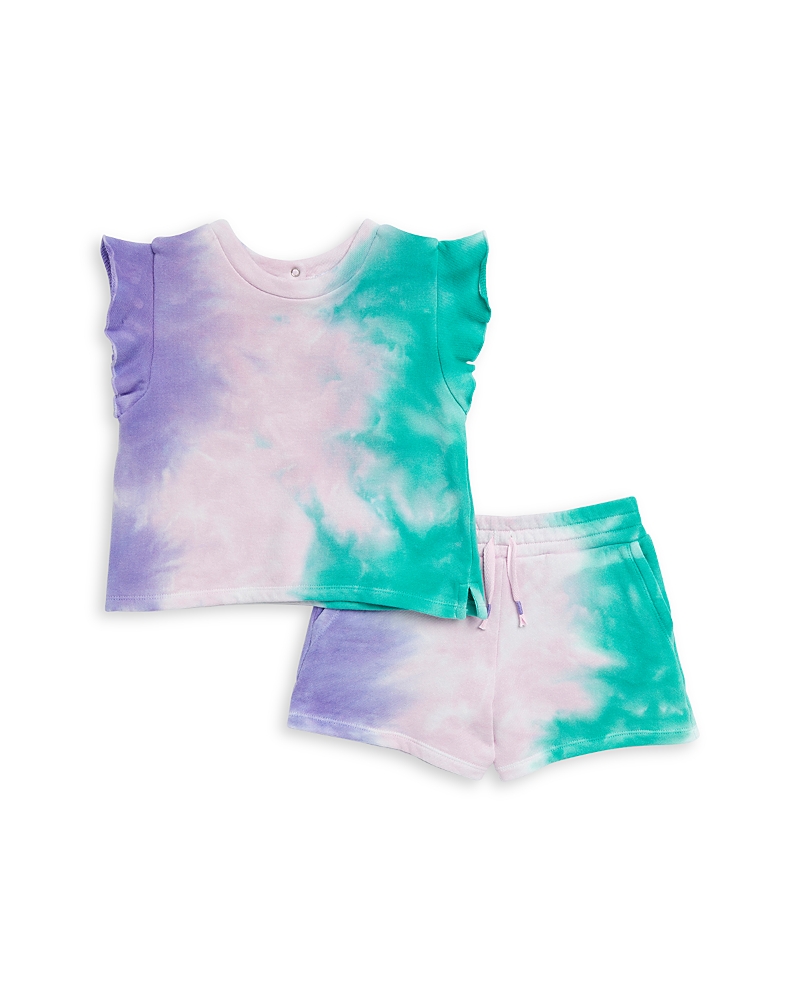 Splendid Girls' Snowcone Tie Dye Top & Shorts Set - Little Kid, Big Kid In Tie Dye Multi