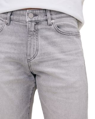 Russell Slim Straight Fit Jeans in Light Smoke Gray