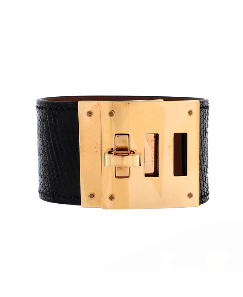 PRE-OWNED HERMES PRE-OWNED HERMES KELLY DOG BRACELET LIZARD