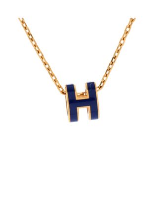 Pre-Owned HERMÈS - Pop H Pendant Chain Necklace Metal and Enamel
