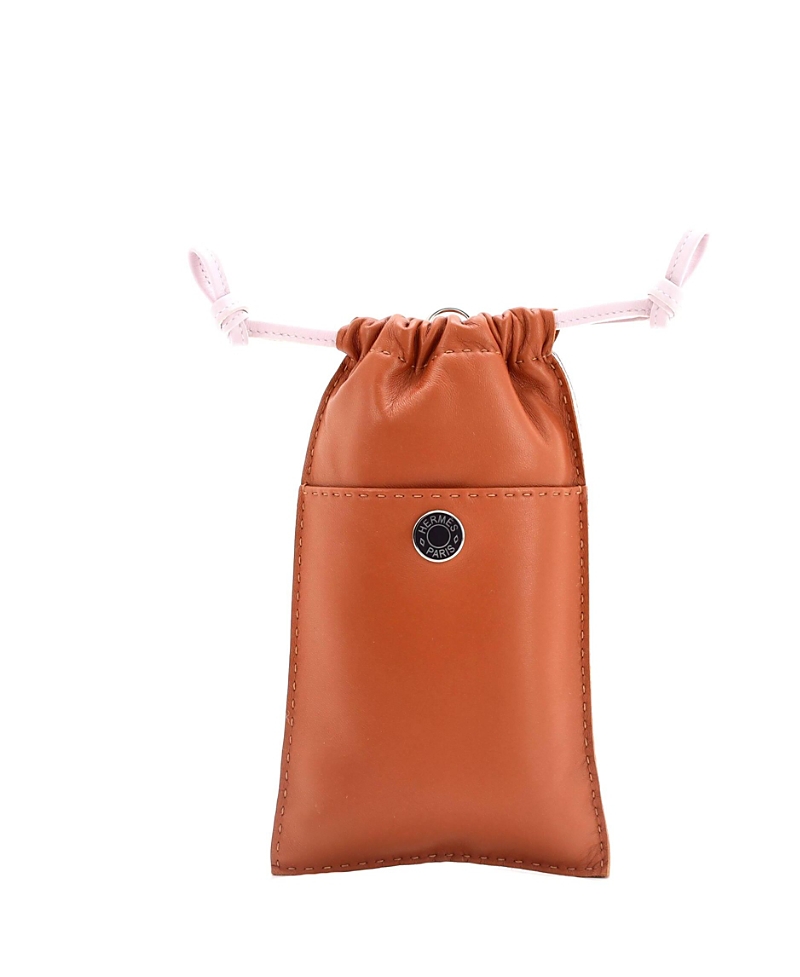 PRE-OWNED HERMES PRE-OWNED HERMES PILO PHONE CASE MILO LAMBSKIN AND SWIFT