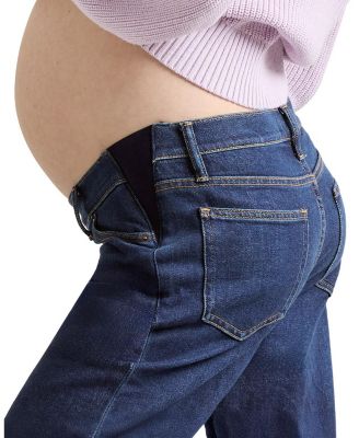 Under the Bump Relaxed Wide Leg Maternity Jean in Classic Rinse