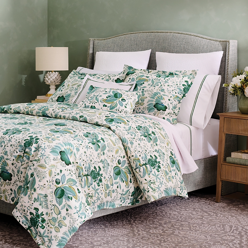 Matouk Pomegranate Linen Duvet Cover, King