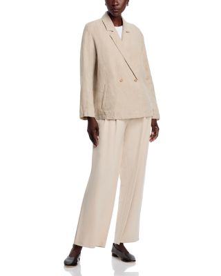 Linen Notch Collar Blazer