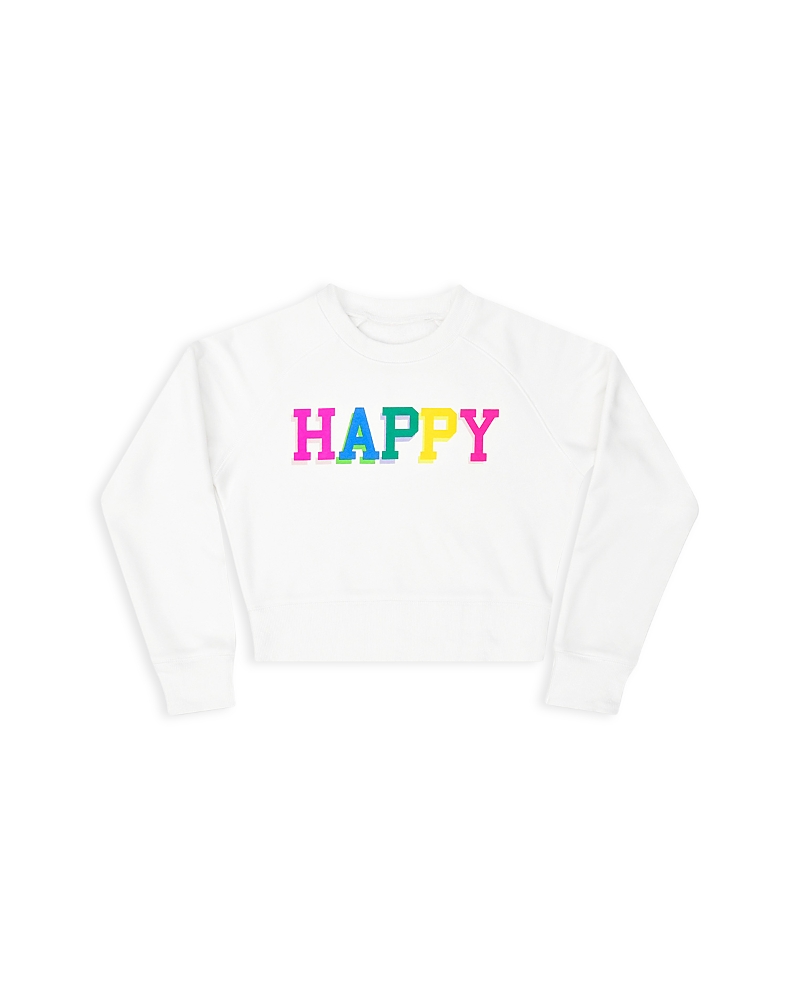 Shop Iscream Girls' Happy Graphic Sweatshirt - Big Kid In Multi