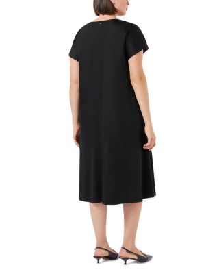 marina jersey dress Marina Women's Long Sleeve Long Dress, Black, 6