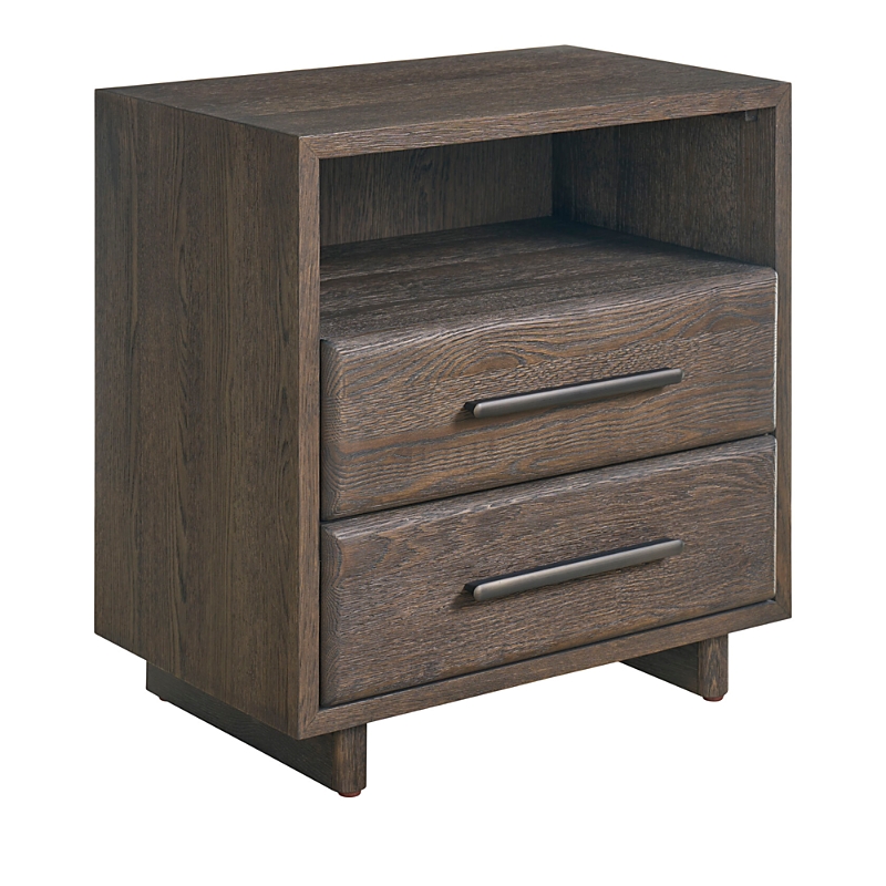 Universal Sable Open Storage Nightstand In Dark Brown