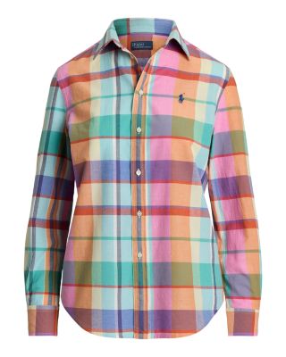 Ralph Lauren Madras Plaid Shirt | Bloomingdale's Women