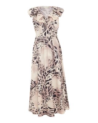 Trix Leopard Wrap Dress