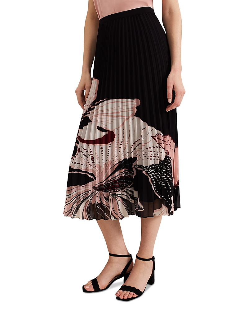 Phase Eight Elmina Floral Pleated Skirt
