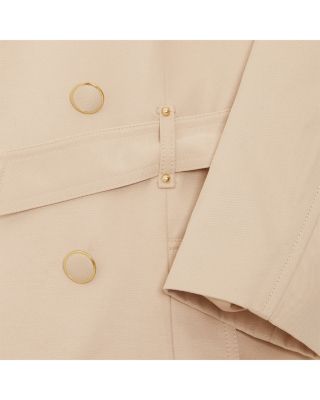 Cheryl Fitted Trench Button Up Jacket