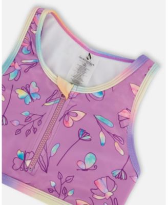 Girls' Printed Two-Piece Swimsuit - Little Kid