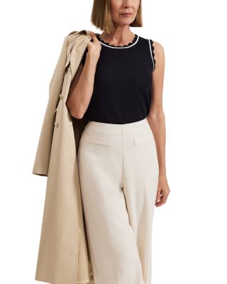 Liz Scalloped Edge Tank Top