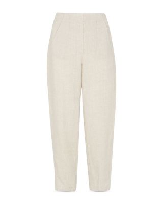 Petites Authentic High Rise Barrel Leg Jeans in Oatmeal 