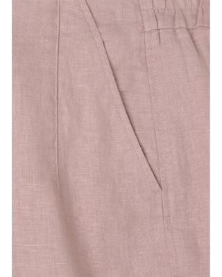 Linen Barrel Leg Pants