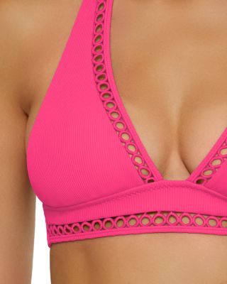 Modern Edge Halter Bikini Top