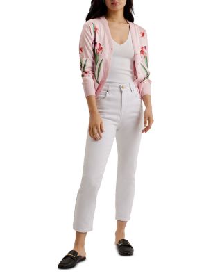 Meralll Woven Front Printed Cardigan