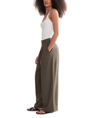 Silk Wide Leg Trousers
