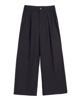 Silk Wide Leg Trousers