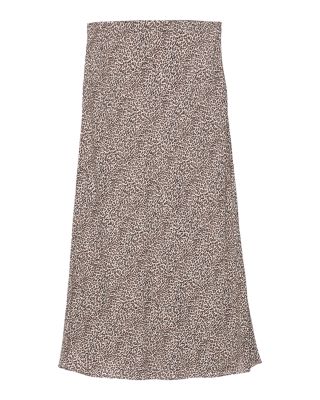 Leopard Print Slip Skirt