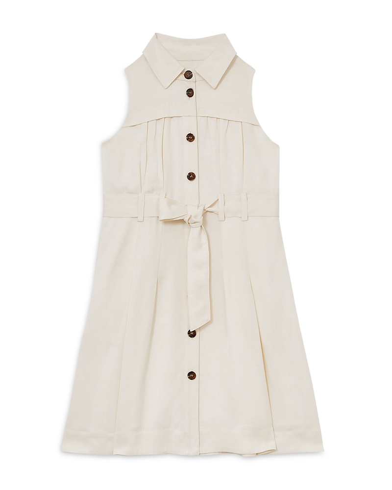 REISS GIRLS' TIE WAIST COLLARED DRESS - LITTLE KID