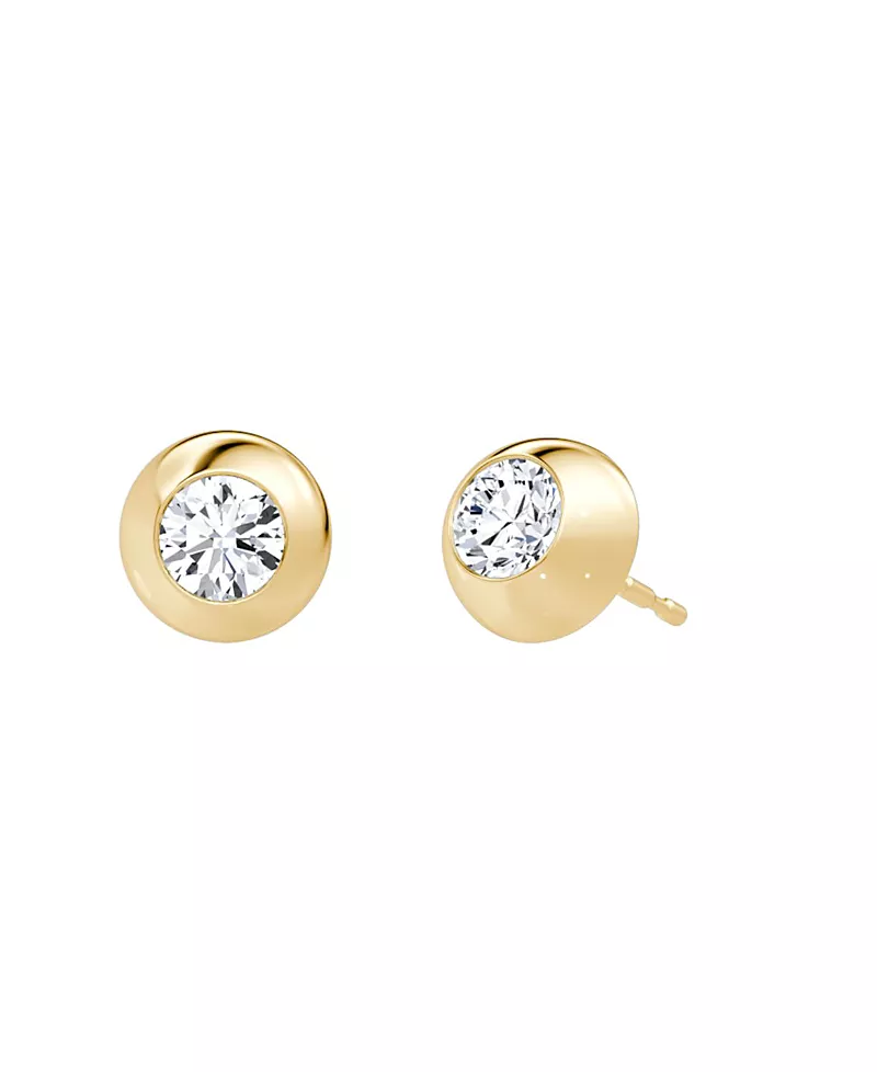 Vrai Petite Dome Stud in 14K Gold, 0.25ctw Round Brilliant Lab Created Diamonds