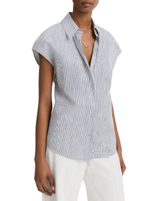 Ticking Stripe Linen Top