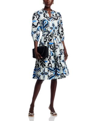 Printed Tiered Dress