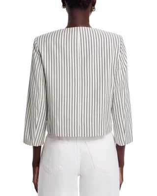 Button Front Cropped Jacket