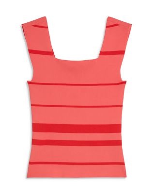 Laydaa Square Neck Striped Top
