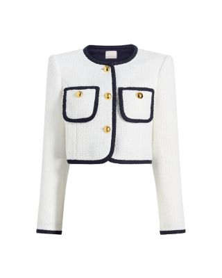 Auden Tweed Contrast Trim Jacket