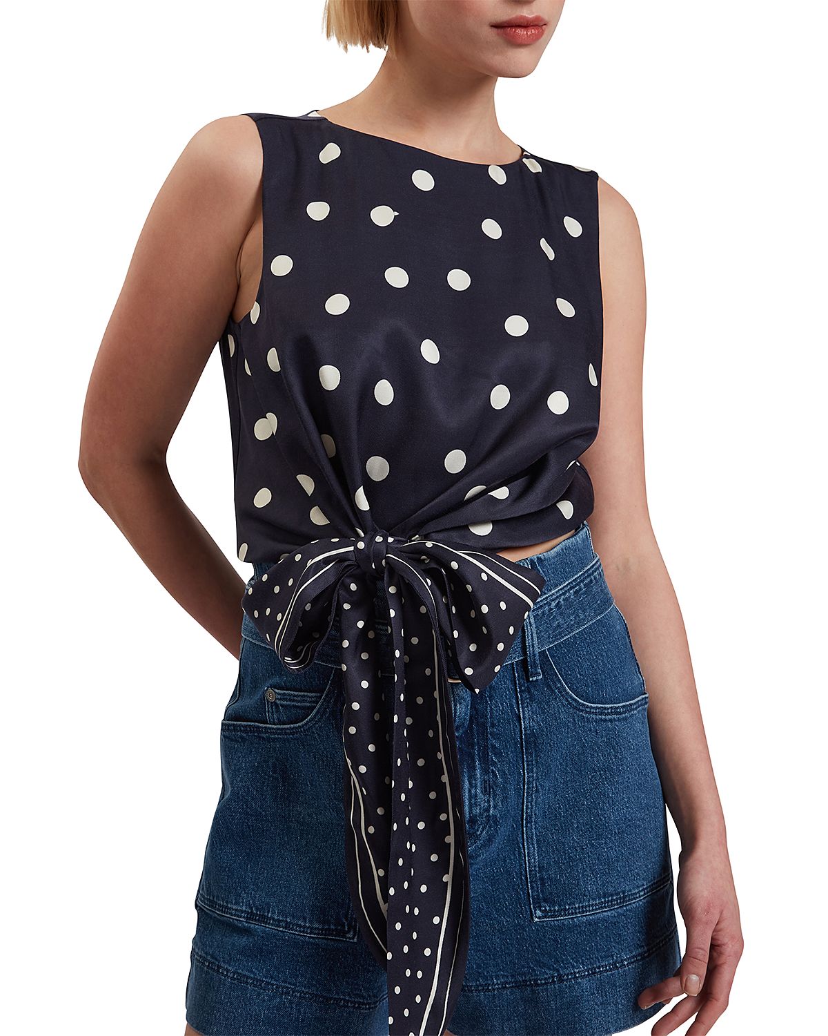 Ted Baker Veiraa Knot Detail Sleeveless Top