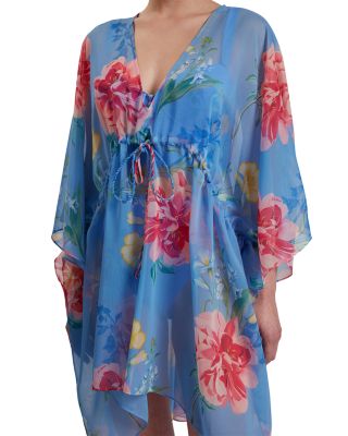 Larja Plunge Neck Cover-Up Dress
