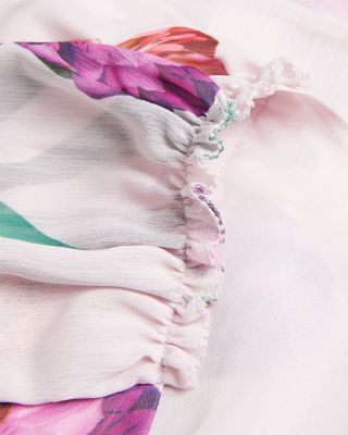 Angel Sleeve Wrap Mini Dress