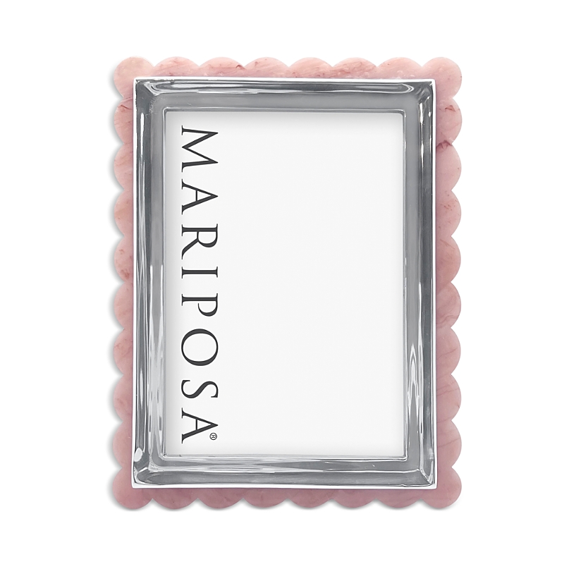 Mariposa Pink Acrylic Scallop Frame, 5 X 7 In Pink