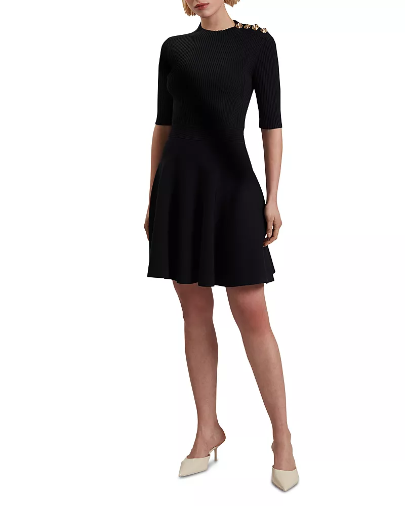 Ted Baker Lilano Ribbed Knit Skater Dress