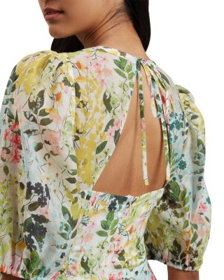 ★Ted Baker Kandea フローラルパフスリーブ 上質マキシ★ ☆Ted Baker Kandea フローラルパフスリーブ 上質マキシ☆ (TED