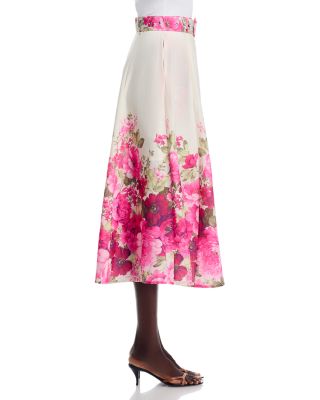 Floral Button Down Skirt