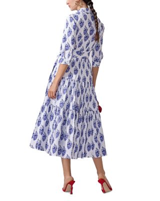 Tiered Midi Shirt Dress