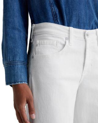 Adria Mid Rise Wide Leg Jeans in Gallery White