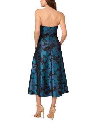 Floral Jacquard Midi Dress