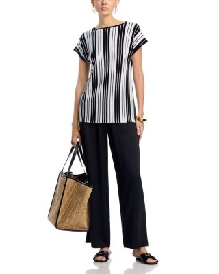 Cap Sleeve Stripped Tunic 