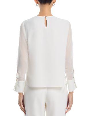 Chiffon Overlay Blouse 