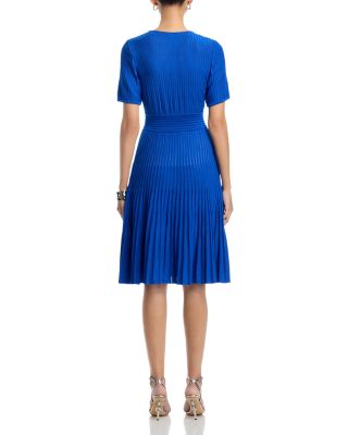 Fit And Flare Ribbed Knit Dress