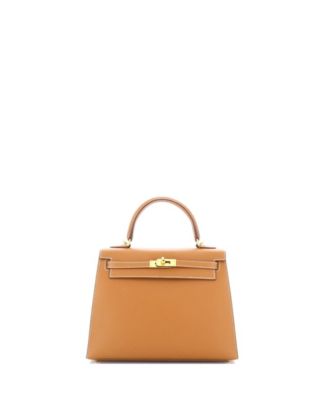 Pre-Owned HERMÈS - Kelly 25 Handbag Brown Epsom with Gold Hardware
